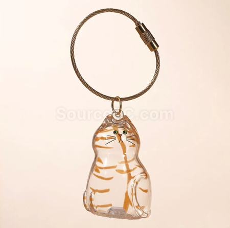 Customization Cute Kitten Transparent Hair Storage Box Corporate Gifts