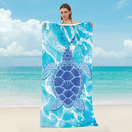 Customization Foldable 2-in-1 Beach Towel Shoulder Bag Corporate Gifts