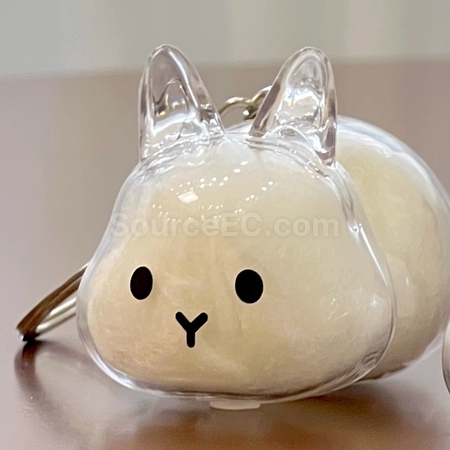Customization Cute Little Rabbit Transparent Hair Storage Box Corporate Gifts