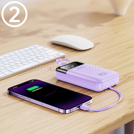 Customization Pisen Comes With A 22.5W Mini Power Bank With Four PD Wires. Corporate Gifts