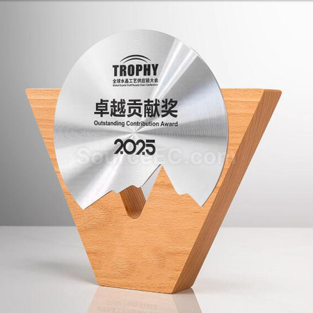 Customization Solid Wood Metal Award Corporate Gifts