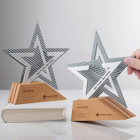 Customization Solid Wood Metal Award Corporate Gifts