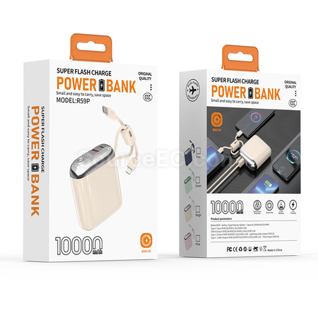 Customization 3C Certified Comes With Four Wires Mobile Power Bank Corporate Gifts