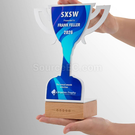 Customization Solid Wood Metal Award Corporate Gifts