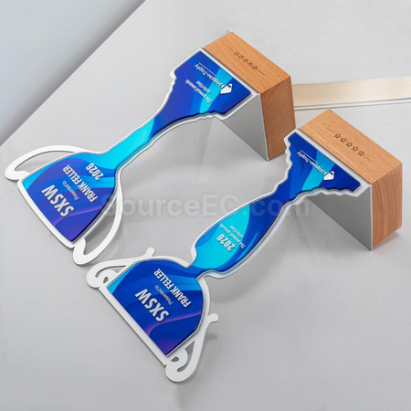 Customization Solid Wood Metal Award Corporate Gifts