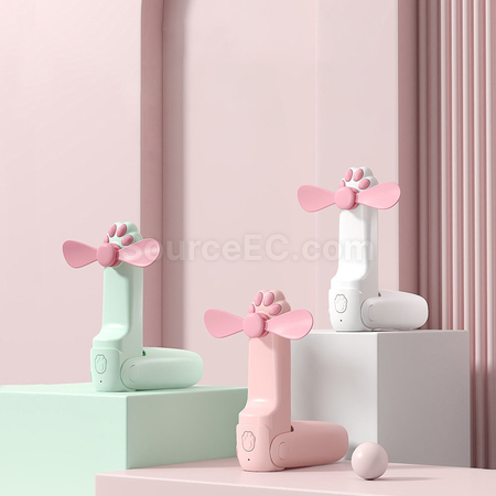 Customization Cat's Paw Mini Fan and Flashlight 2-in-1 Corporate Gifts
