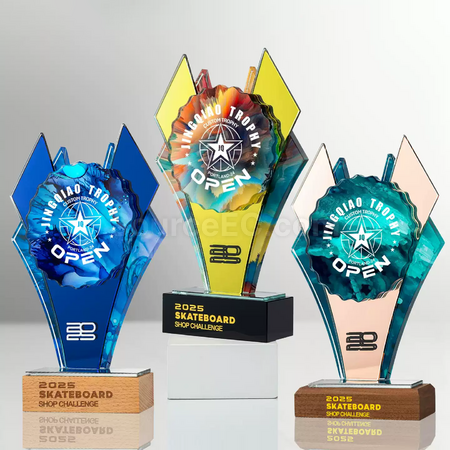 Customization Mirror Crystal Trophy Corporate Gifts