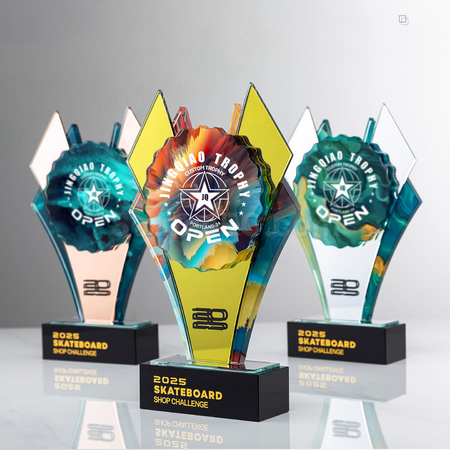 Customization Mirror Crystal Trophy Corporate Gifts
