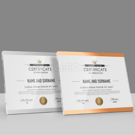 Customization Aluminum alloy bracket certificate photo frame Corporate Gifts