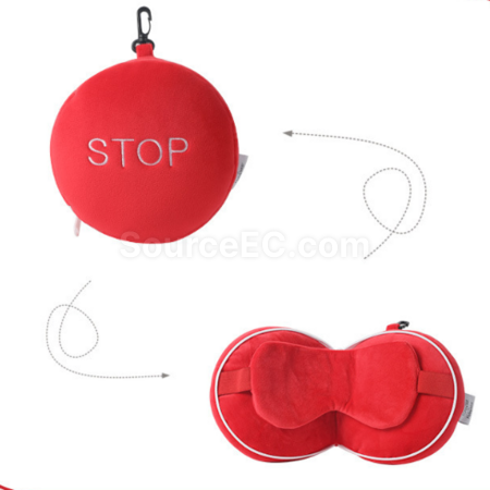 Customization Cartoon foldable eye mask pillow Corporate Gifts