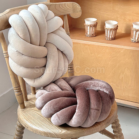 Customization Rope Coiled Flower Circular Throw Pillow Corporate Gifts