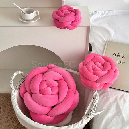 Customization Knitted Rose Pillow Corporate Gifts