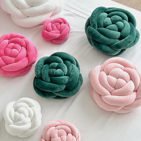 Customization Knitted Rose Pillow Corporate Gifts