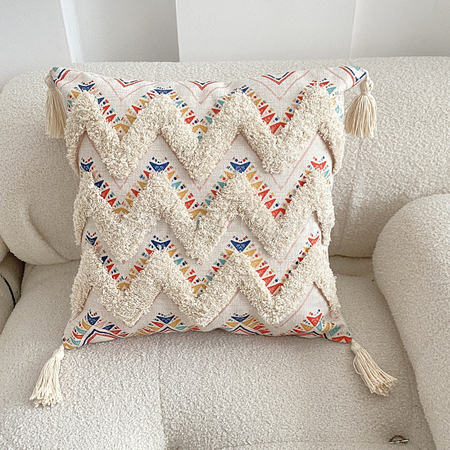 Customization Tufted Linen Printed Throw Pillow Corporate Gifts