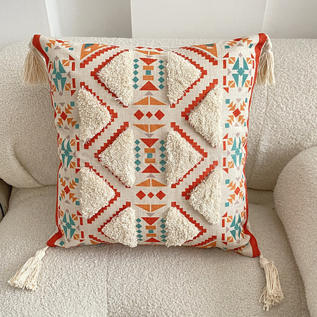 Customization Tufted Linen Printed Throw Pillow Corporate Gifts