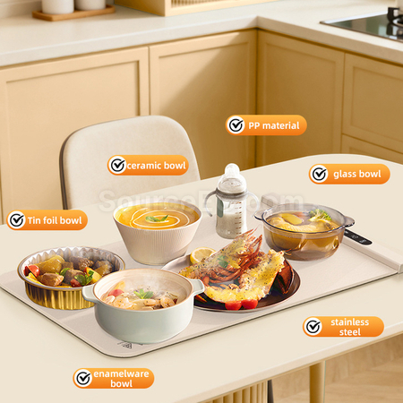 Customization Constant Temperature Flexible Silicone Food Warming Mat Corporate Gifts