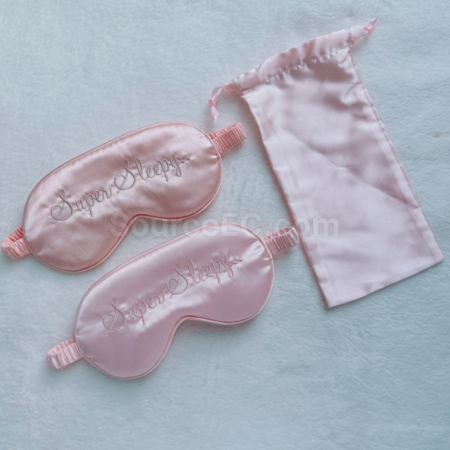 Customization Double-sided silk-like strap eye mask Corporate Gifts