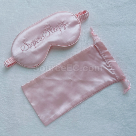 Customization Double-sided silk-like strap eye mask Corporate Gifts