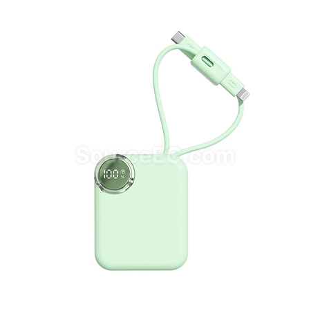 Customization Mini Self-contained Cable Fast-charging Power Bank Corporate Gifts