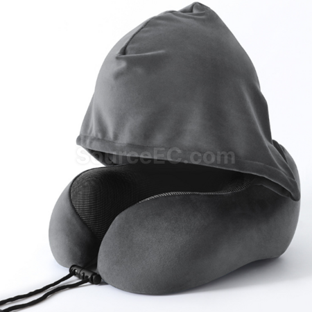 Customization Hooded neck-protecting U-shaped pillow Corporate Gifts