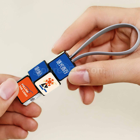 Customization Rubik's Cube three-in-one data cable Corporate Gifts