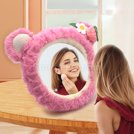 Customization Plush desktop makeup mirror Corporate Gifts