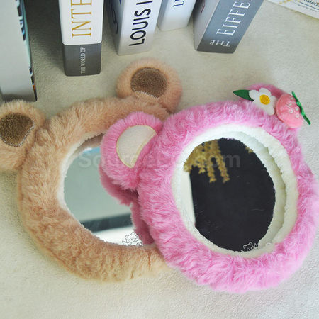 Customization Plush desktop makeup mirror Corporate Gifts