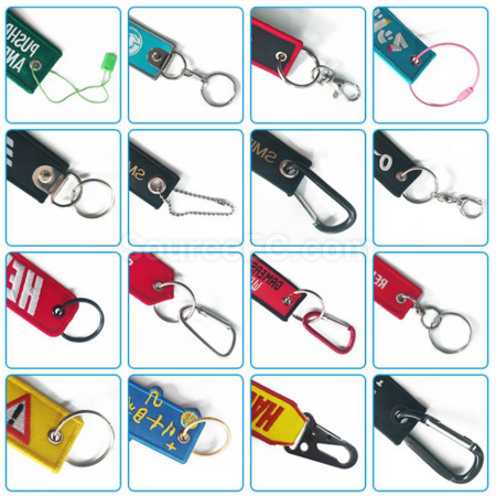 Customization Custom-shaped felt embroidery pendants Corporate Gifts