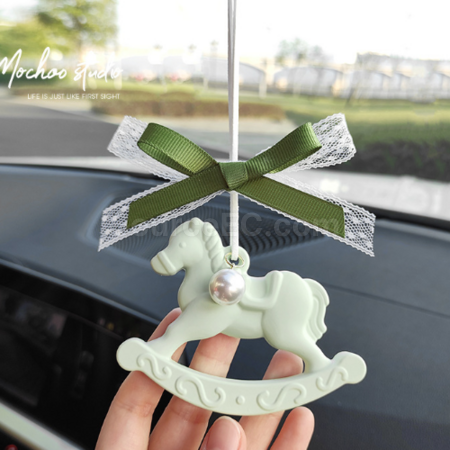 Customization Trojan horse gypsum aromatherapy tablet diffuser stone pendant Corporate Gifts