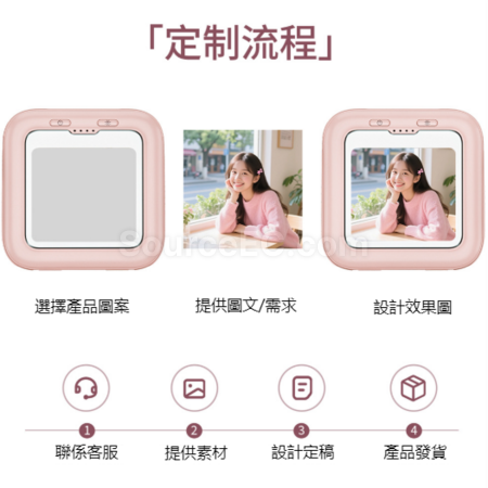Customization 3C Certified Illuminated Makeup Mirror Power Bank Corporate Gifts