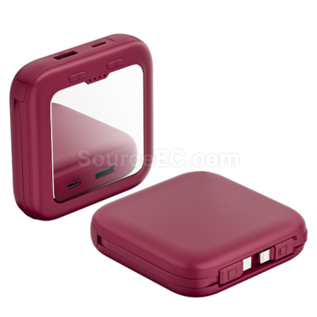 Customization 3C Certified Illuminated Makeup Mirror Power Bank Corporate Gifts