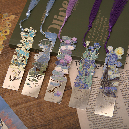 Oil Painting Series Metal Bookmarks