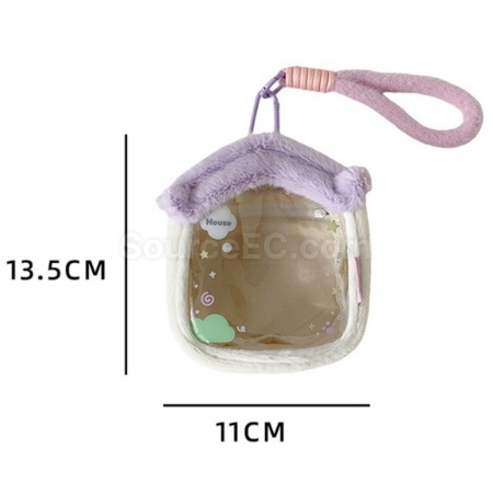Customization Plush small house transparent doll bag storage bag Corporate Gifts