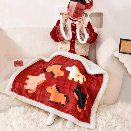 Customization Horse Year Blanket Corporate Gifts