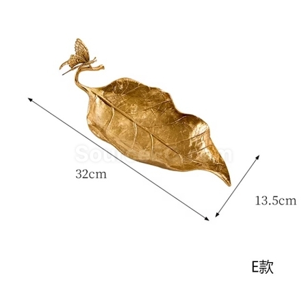 Customization Brass Gold Leaf Ornament Corporate Gifts