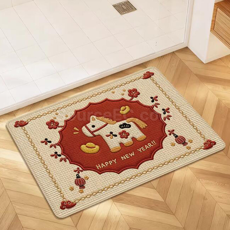 Customization Imitation linen Floor Mat Corporate Gifts