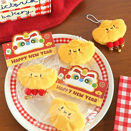 Customization Yuanbao Doll Squeaky Keychain Pendant Corporate Gifts