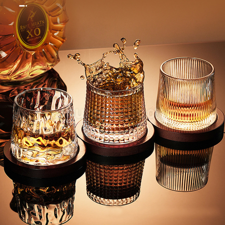 Customization Rotatable Tumbler Crystal Glass Corporate Gifts