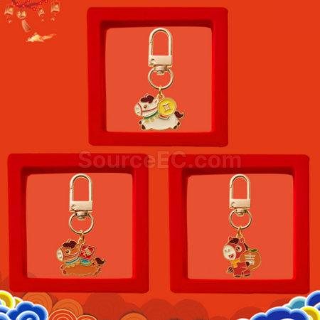 Customization Year of the Horse small horse keychain pendant Corporate Gifts