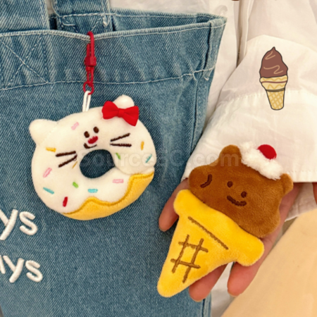 Customization Cartoon dessert doll keychain pendant Corporate Gifts