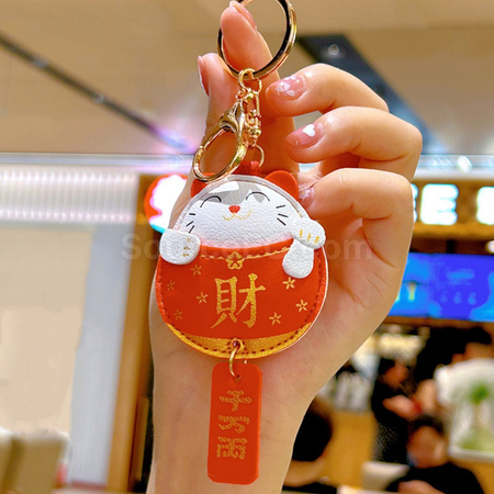 Customization Lucky Cat Keychain Corporate Gifts