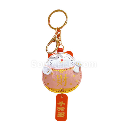 Customization Lucky Cat Keychain Corporate Gifts