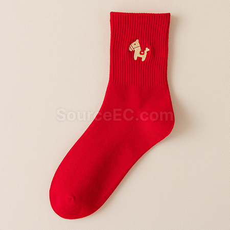 Customization Horse Year Mid-Calf Socks Corporate Gifts