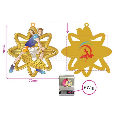 Customization Badminton medals Corporate Gifts