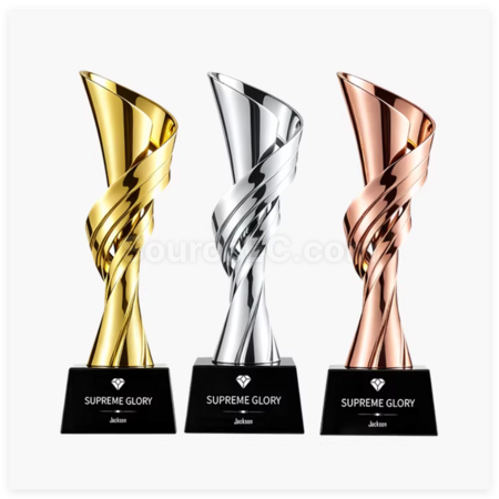 Creative Metal Crystal Trophy