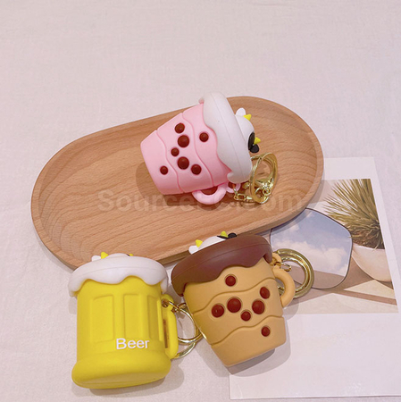 Customization Milk tea squeeze decompression toy keychain Corporate Gifts