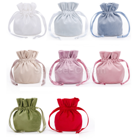 Customization Flannel drawstring bag Corporate Gifts
