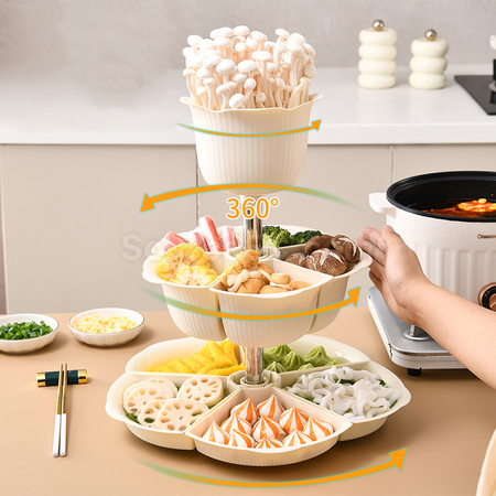 Customization Rotating Hot Pot Ingredient Preparation Plate Corporate Gifts