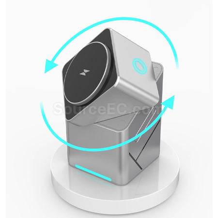 Customization Rubik's Cube Rotating 3-in-1 Wireless Charging Corporate Gifts