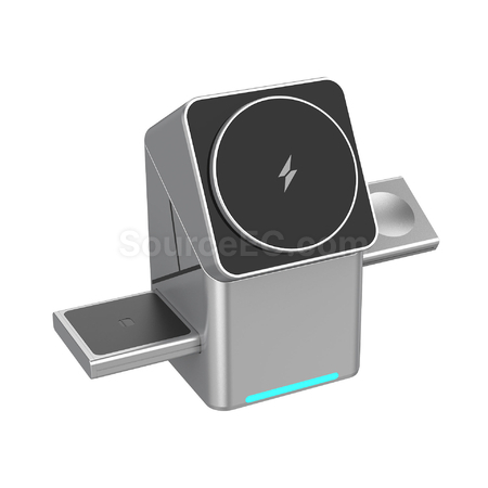 Customization Rubik's Cube Rotating 3-in-1 Wireless Charging Corporate Gifts